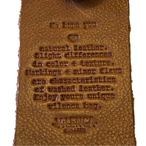 Vilenca Holland Woven Leather Cognac Brown Shoulder Purse Crossbody Bag - Picture 11 of 11